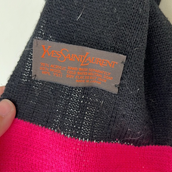 VTG YSL Scarf Japan Knit 70s - Picture 5 of 5